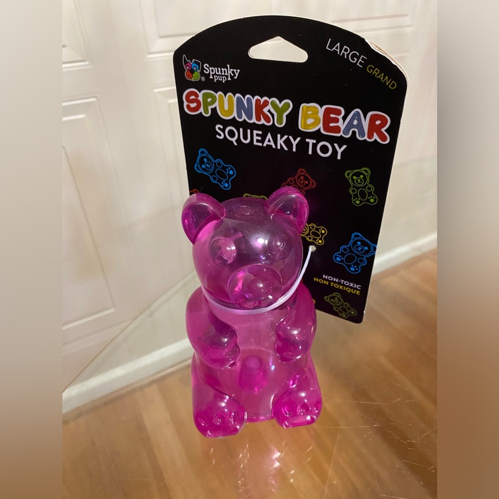 - Spunky Pup ~ Large Bear 🐻 ~ With Squeaker ~ Dog Toy 5”
